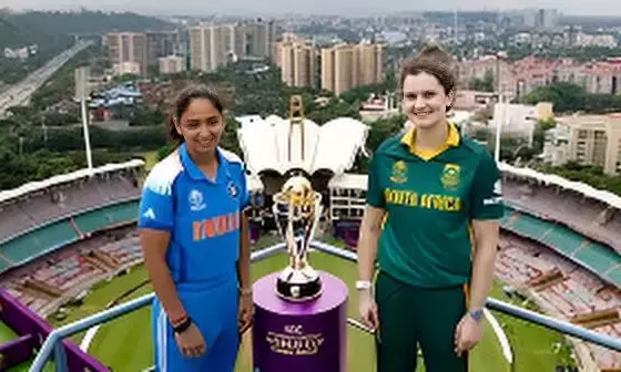 India vs South Africa ICC Womens World Cup 2025 Final LIVE: Rain Threat Looms Large Over Historic Title Clash in Navi Mumbai