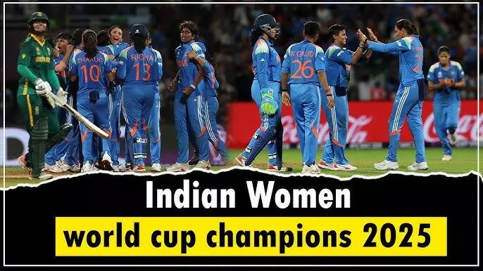 India Creates History! Women’s Team Lifts First-Ever Cricket World Cup After Beating South Africa by 52 Runs