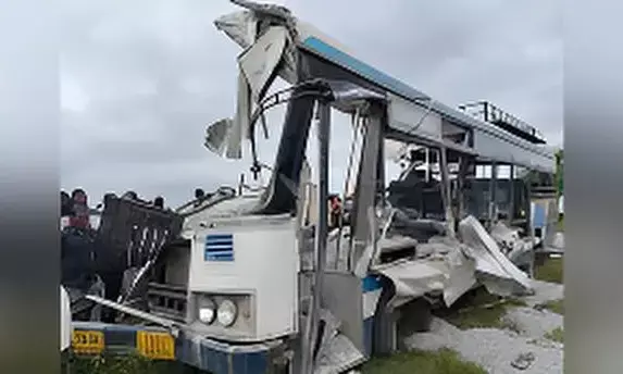 Telangana Road Accident: 17 Dead, Including Infant, in Chevella After Lorry Rams RTC Bus Telangana Road Accident: 17 Dead, Including Infant, in Chevella After Lorry Rams RTC Bus