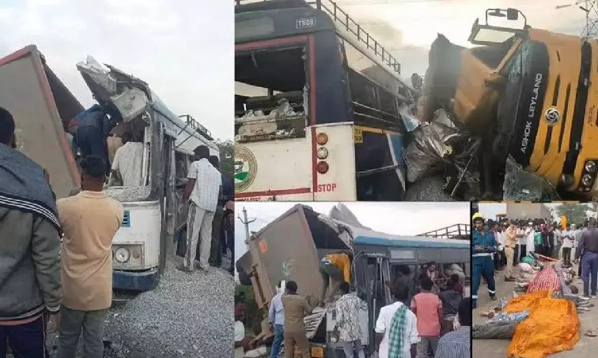 19 killed in truck-RTC bus head-on collision near Chevella