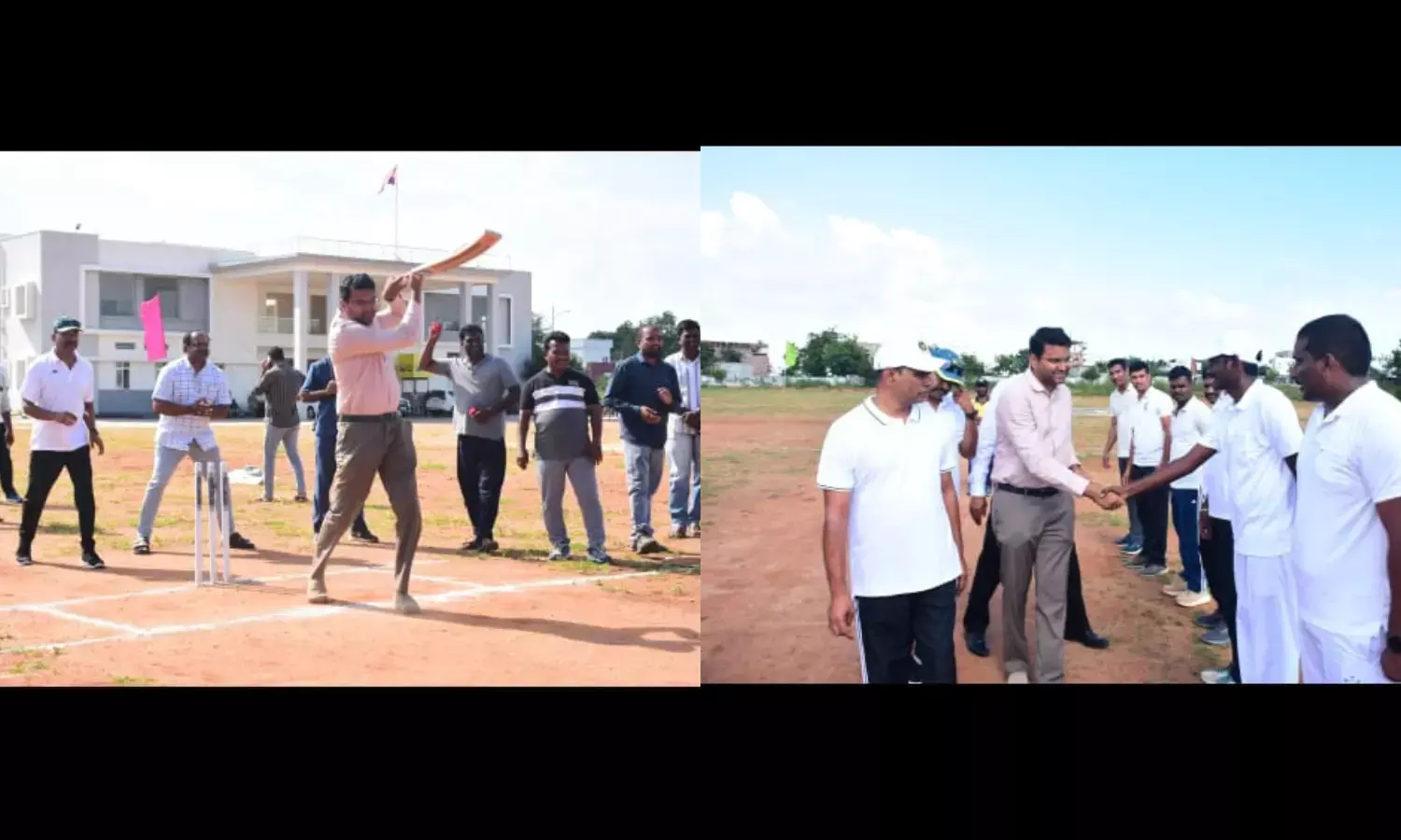 Police Triumph in Enthusiastic Friendly Cricket Match Against Press Team.