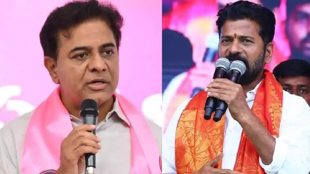 KTR challenges Revanth to public debate, slams two years of Cong rule KTR challenges Revanth to public debate, slams two years of Cong rule