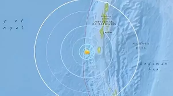Earthquake of 5.4 Magnitude Strikes Andaman Sea; Tremors Felt Across Islands, No Casualties Reported Earthquake of 5.4 Magnitude Strikes Andaman Sea; Tremors Felt Across Islands, No Casualties Reported