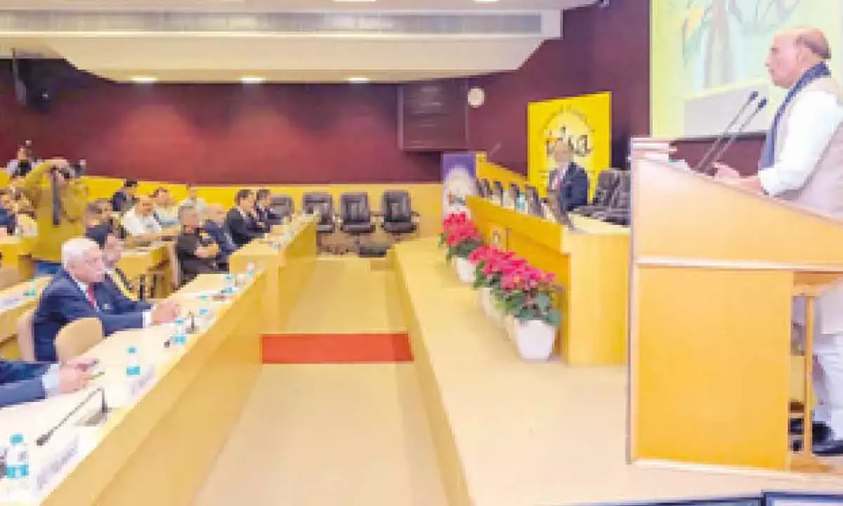 Soldiers, scientists, startups must unite to create new defence tech: Minister Rajnath