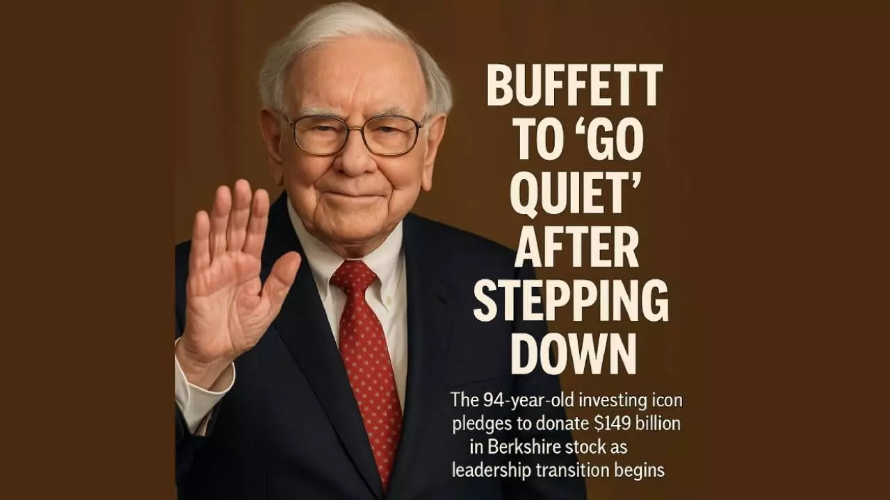 Buffett bids farewell, gives fortune forward