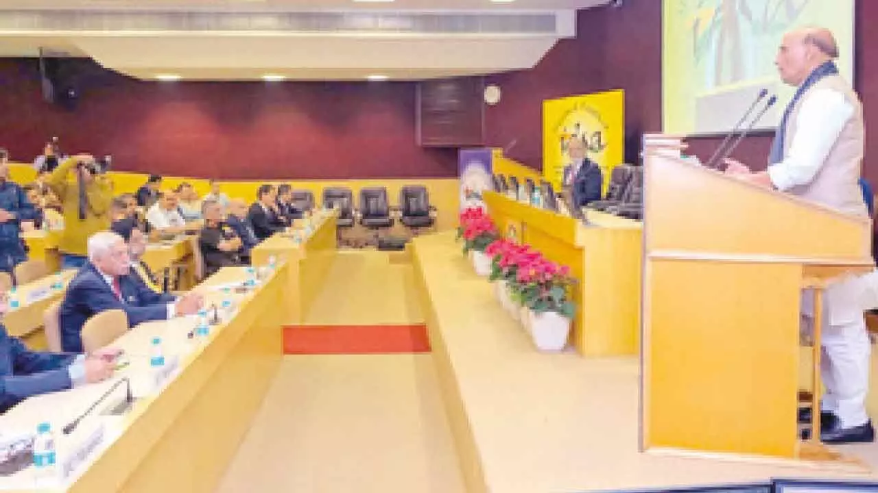 Soldiers, scientists, startups must unite to create new defence tech: Minister Rajnath