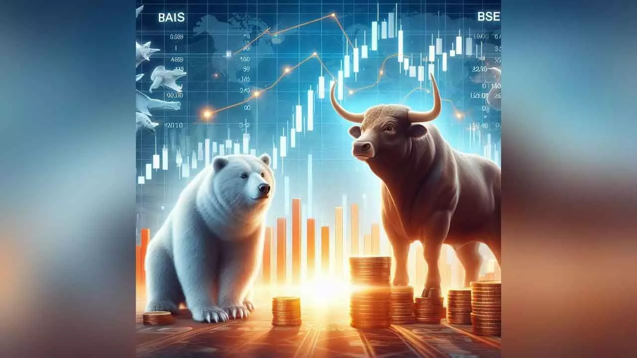 Indices end with marginal gains amid volatile trade