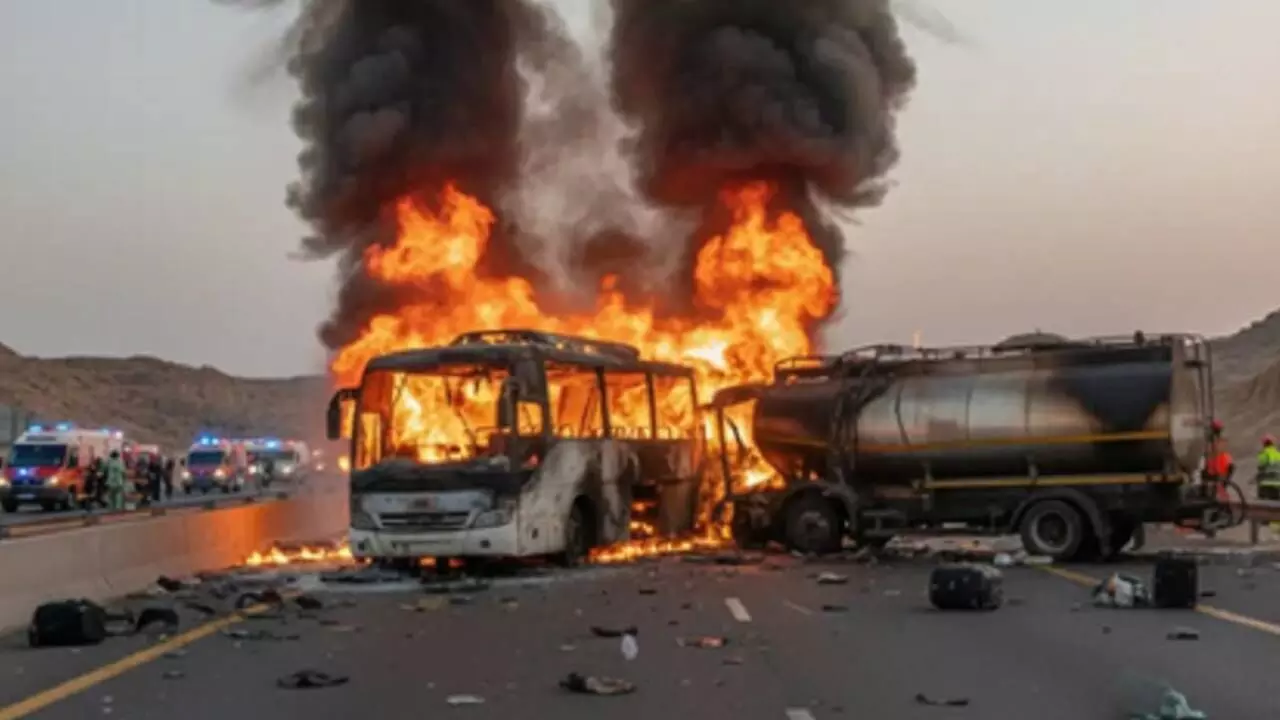 45 pilgrims from Hyd killed in Saudi bus crash 45 pilgrims from Hyd killed in Saudi bus crash