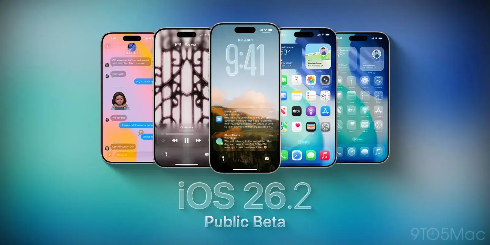 Apple Releases iOS 26.2 Public Beta 2: New AirDrop Code, Liquid Glass Enhancements & Side Button Changes
