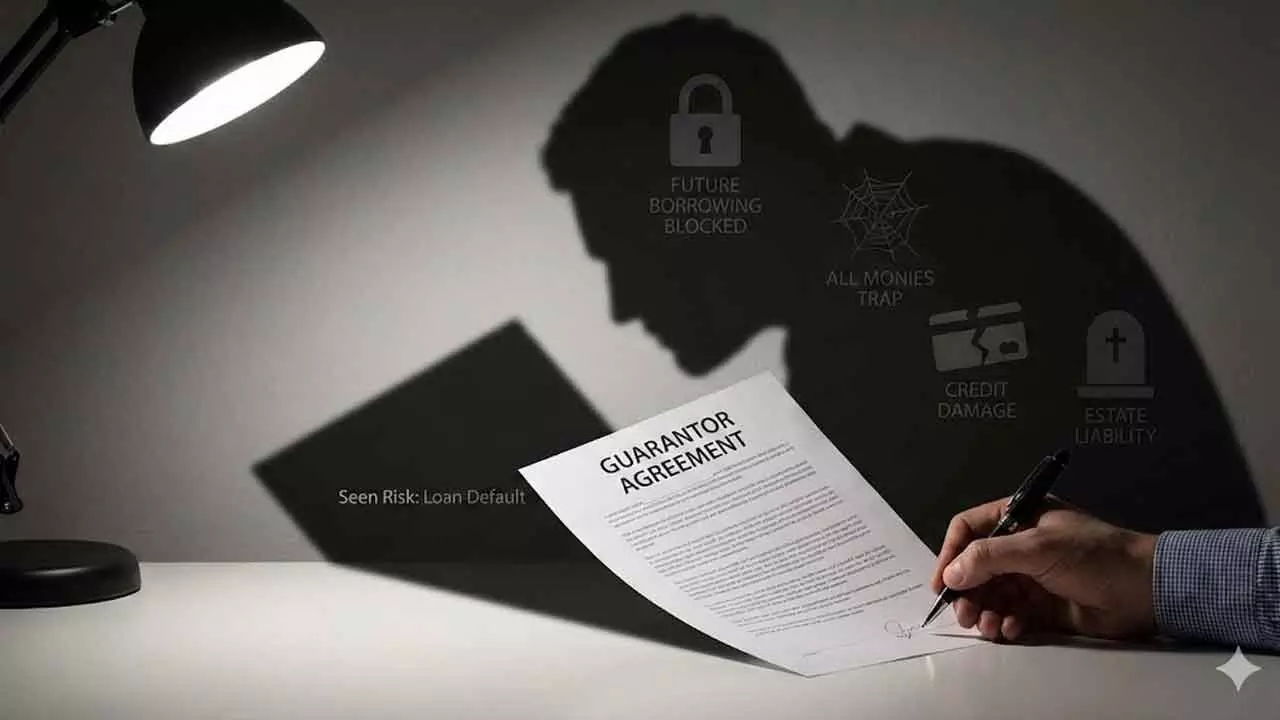 What are unseen risks of being a guarantor
