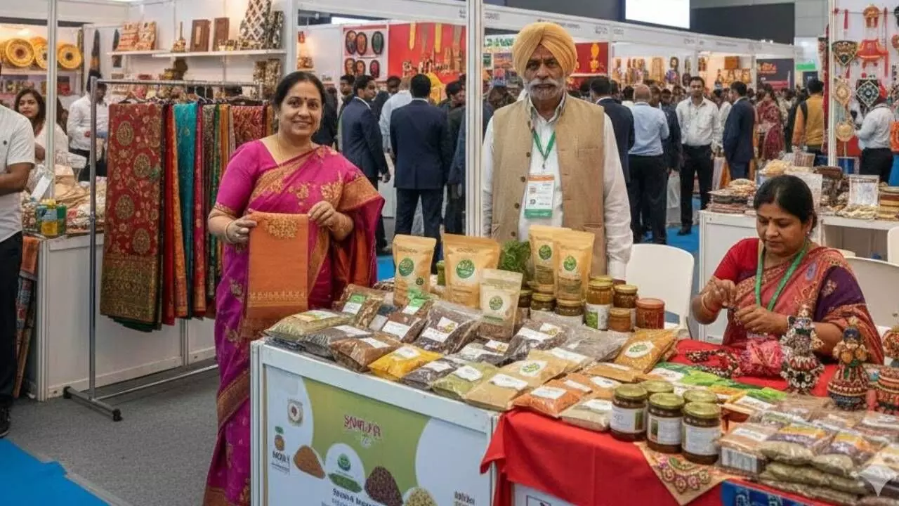India’s pulse at Bharat Mandapam: Small businesses power IITF extravaganza