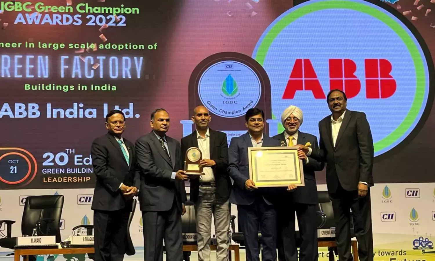 AP gets top honours for its role in green building movement Gets IGBC Green Champion Award