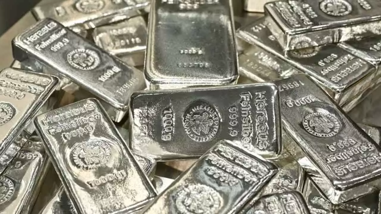 Silver hits record high in futures trade