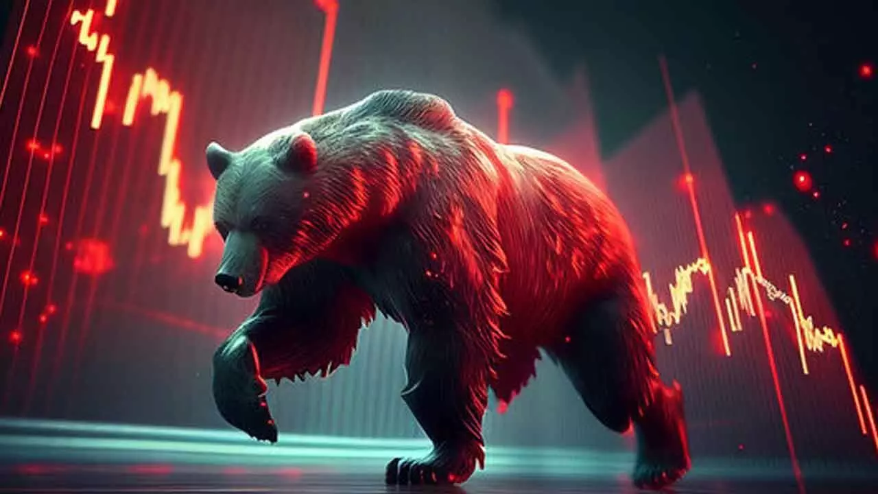 Relentless FII outflows keep indices in red for 4th session