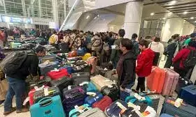 Piles of Luggage, Chaos at Airports as IndiGo Cancels Record 500+ Flights Across India