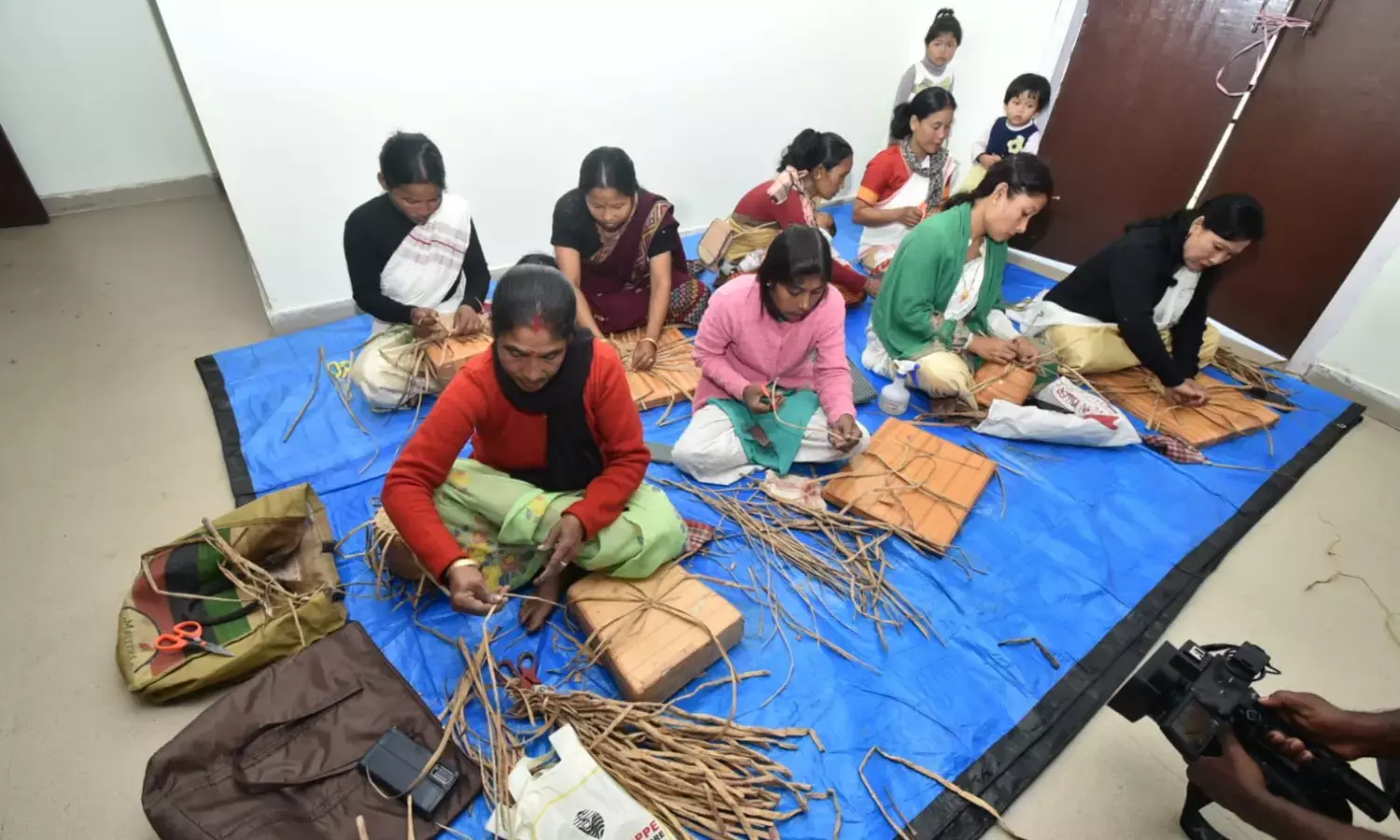 Water Hyacinth, an ecological nuisance is now a source of income for rural women in Majuli
