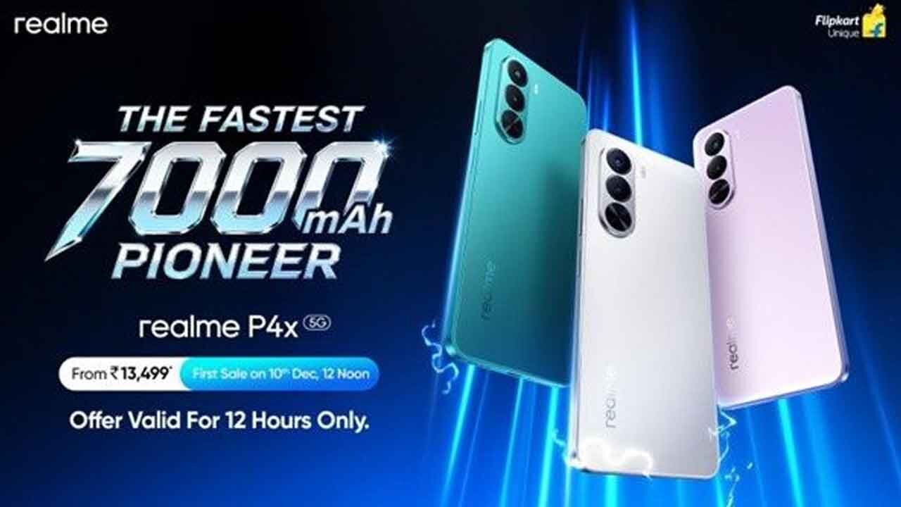 realme launches P4x smartphone, Watch 5