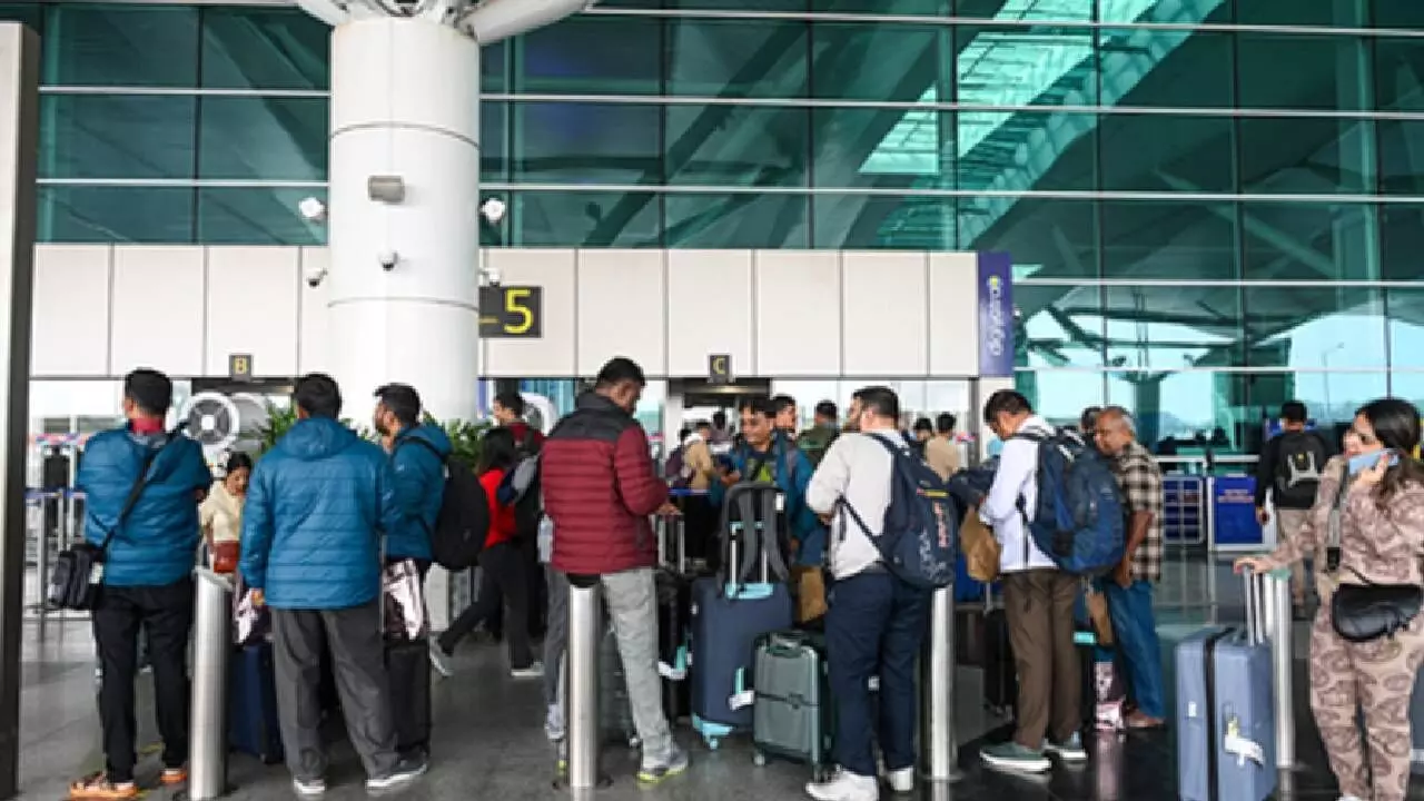 IndiGo cancels 117 flights at Hyderabad airport IndiGo cancels 117 flights at Hyderabad airport