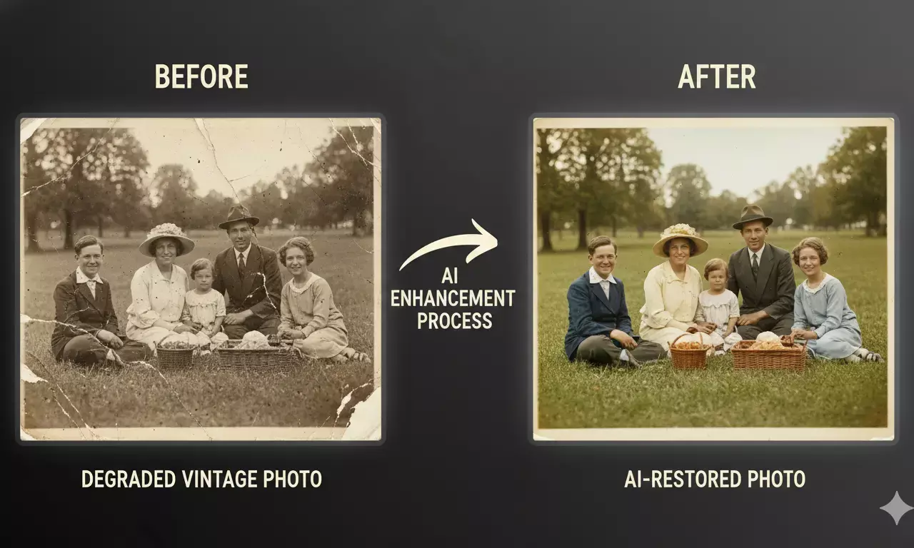 How To Use AI to Improve Vintage Photos and Restore Them