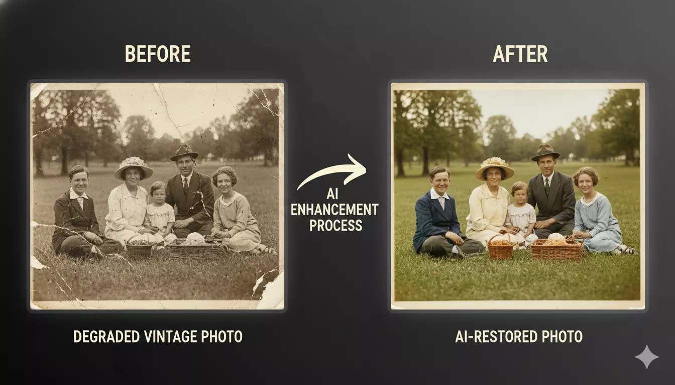 How To Use AI to Improve Vintage Photos and Restore Them