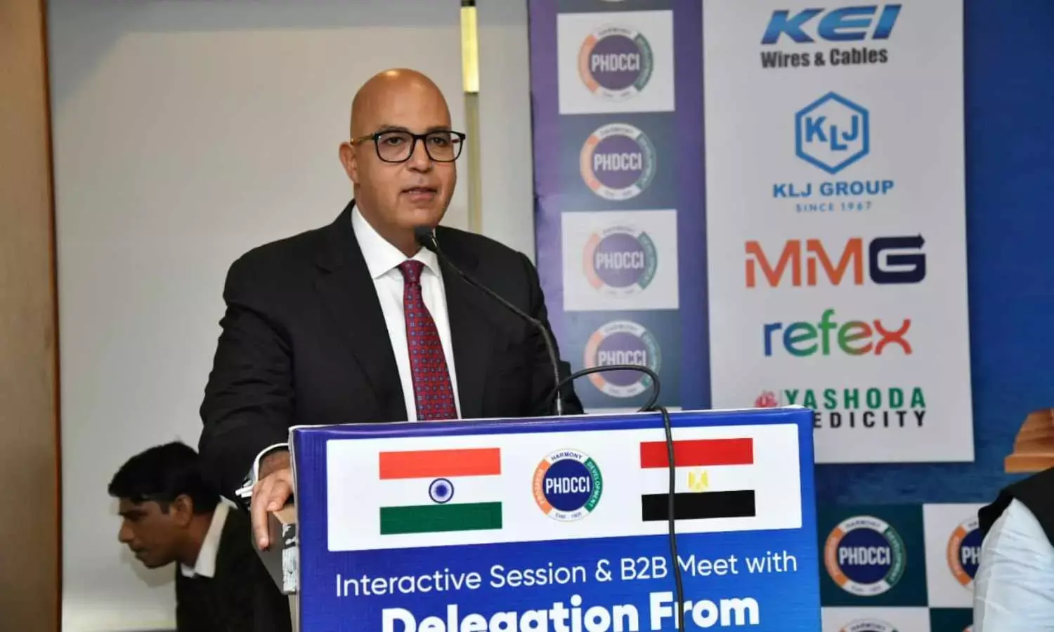 “Excellent Relations, $12B Trade Target by 2030: Governor of Assiut Province, Egypt at PHDCCI B2B Summit