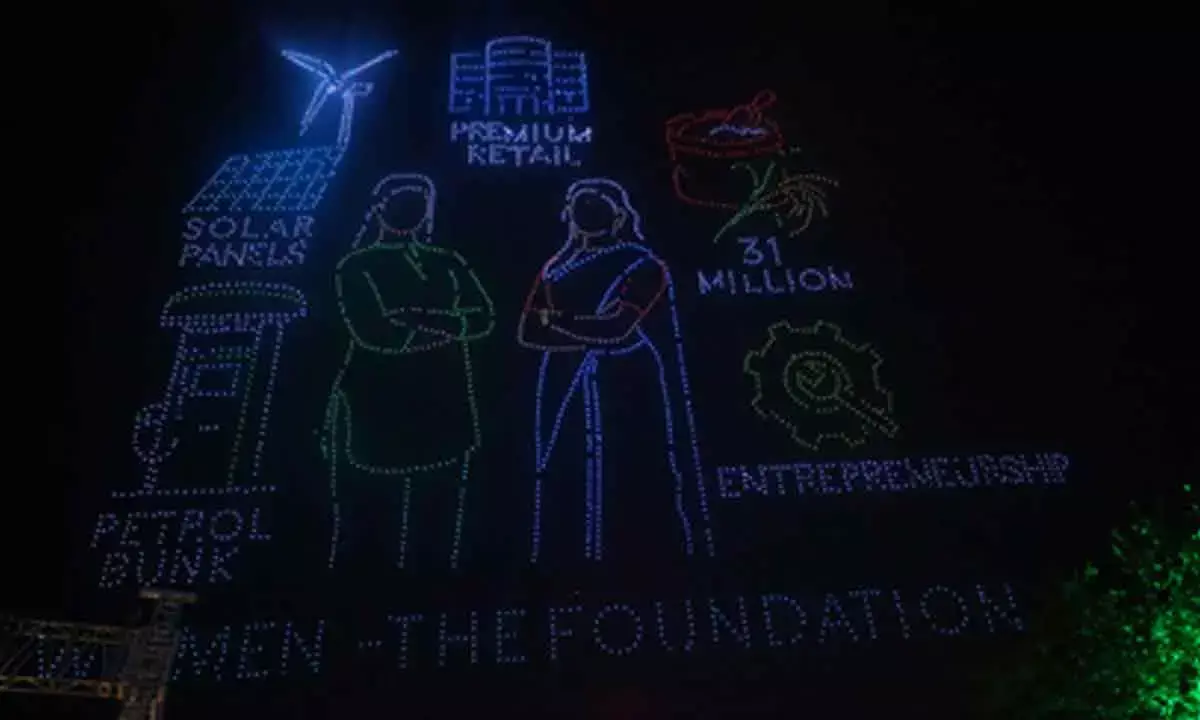 Drone show at Telangana Global Summit sets Guinness World Record