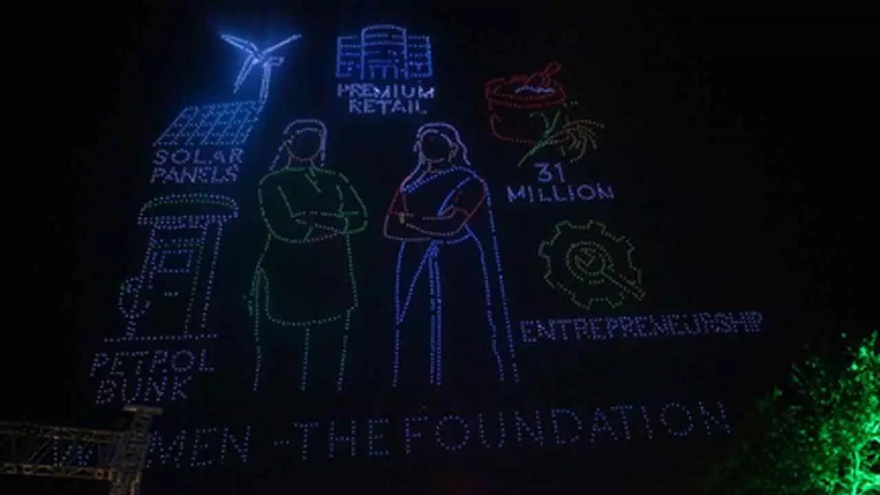 Drone show at Telangana Global Summit sets Guinness World Record Drone show at Telangana Global Summit sets Guinness World Record