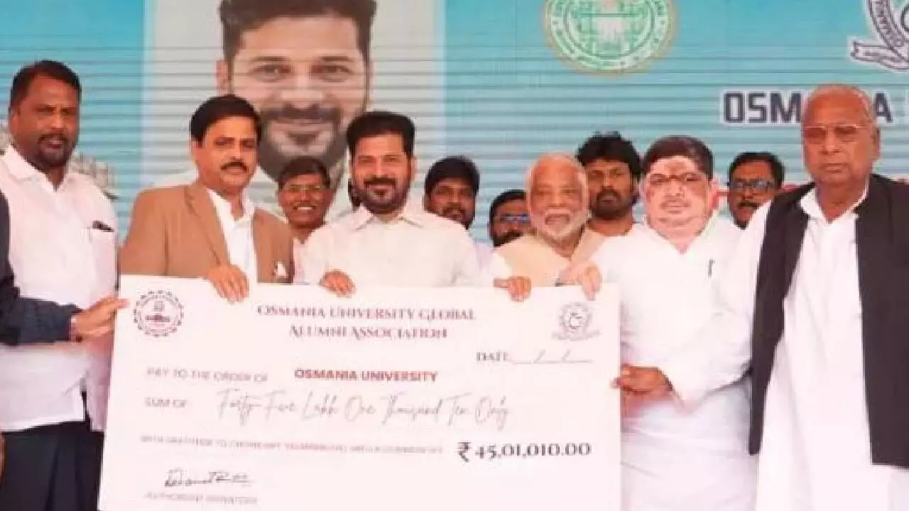 Revanth Reddy urges OU students to shun political traps, focus on careers Revanth Reddy urges OU students to shun political traps, focus on careers