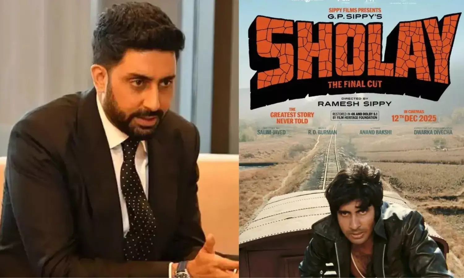 Abhishek Bachchan Says Watching Sholay in Theatres Is His “Lifelong Dream” as Iconic Film Re-Release for 50th Anniversary