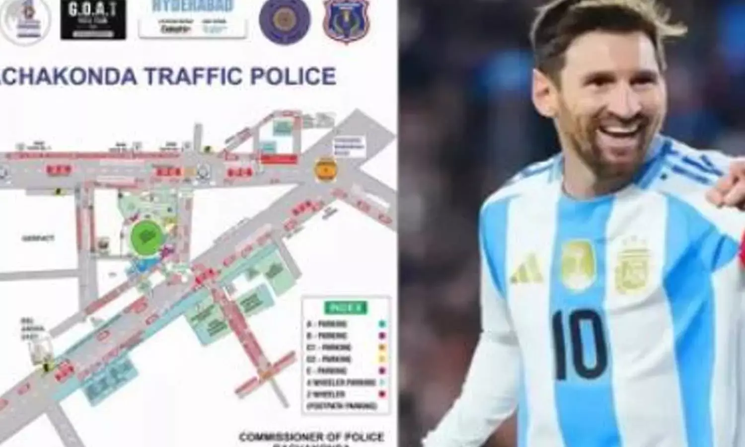 Messi, Revanth Reddy Match: Major Traffic Diversions Ahead of Messi Tour in Hyderabad