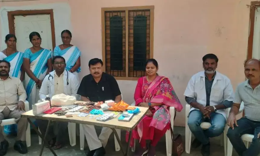 Medical Camps at Polling Material Distribution Centers — DMHO Dr. K. Ravikumar