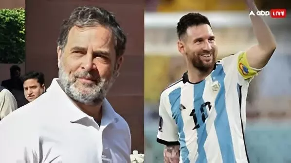 Rahul Gandhi to Meet Lionel Messi During Hyderabad Visit Rahul Gandhi to Meet Lionel Messi During Hyderabad Visit