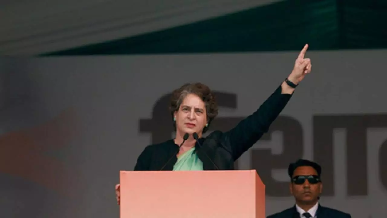 Priyanka cries ‘vote theft’, dares BJP to win election using ballot paper Priyanka cries ‘vote theft’, dares BJP to win election using ballot paper