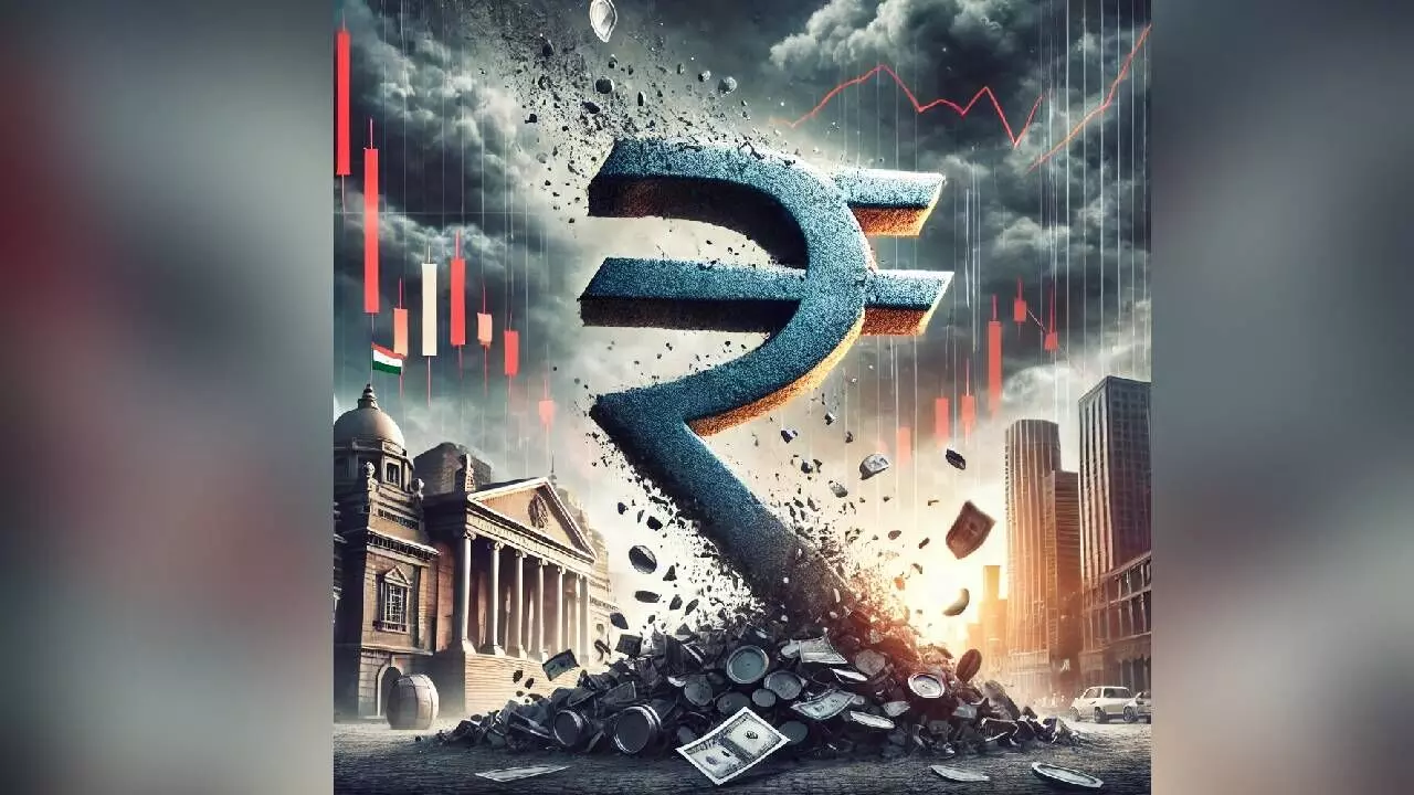 Rupee falls by 23 paise to settle at new low of 91.01/$ Rupee falls by 23 paise to settle at new low of 91.01/$