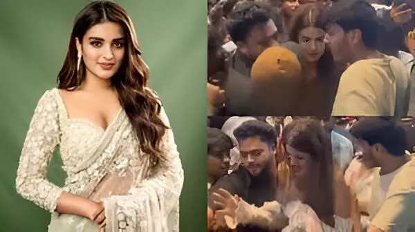 Nidhhi Agerwal Mobbed at The Raja Saab Song Launch in Hyderabad, Actress Left Distressed Nidhhi Agerwal Mobbed at The Raja Saab Song Launch in Hyderabad, Actress Left Distressed