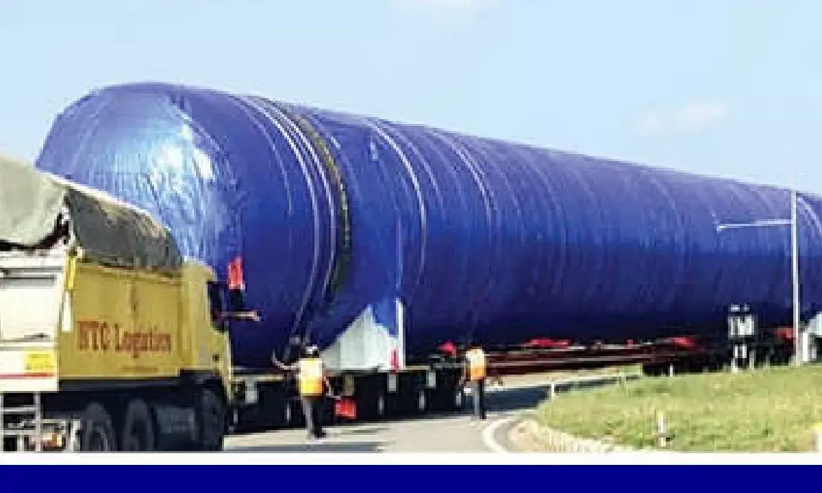 VRV Asia of Sri City exports mega liquid nitrogen tank to Egypt