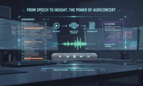 AudioConvert: redefining productivity with an AI-powered audio to text converter