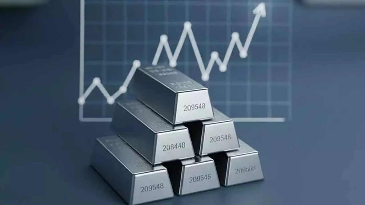 Silver scales fresh peak of Rs 2.42L/kg in futures trade Silver scales fresh peak of Rs 2.42L/kg in futures trade
