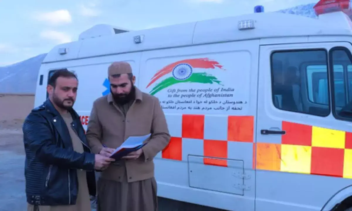 India donates six advanced ambulances to Afghanistan