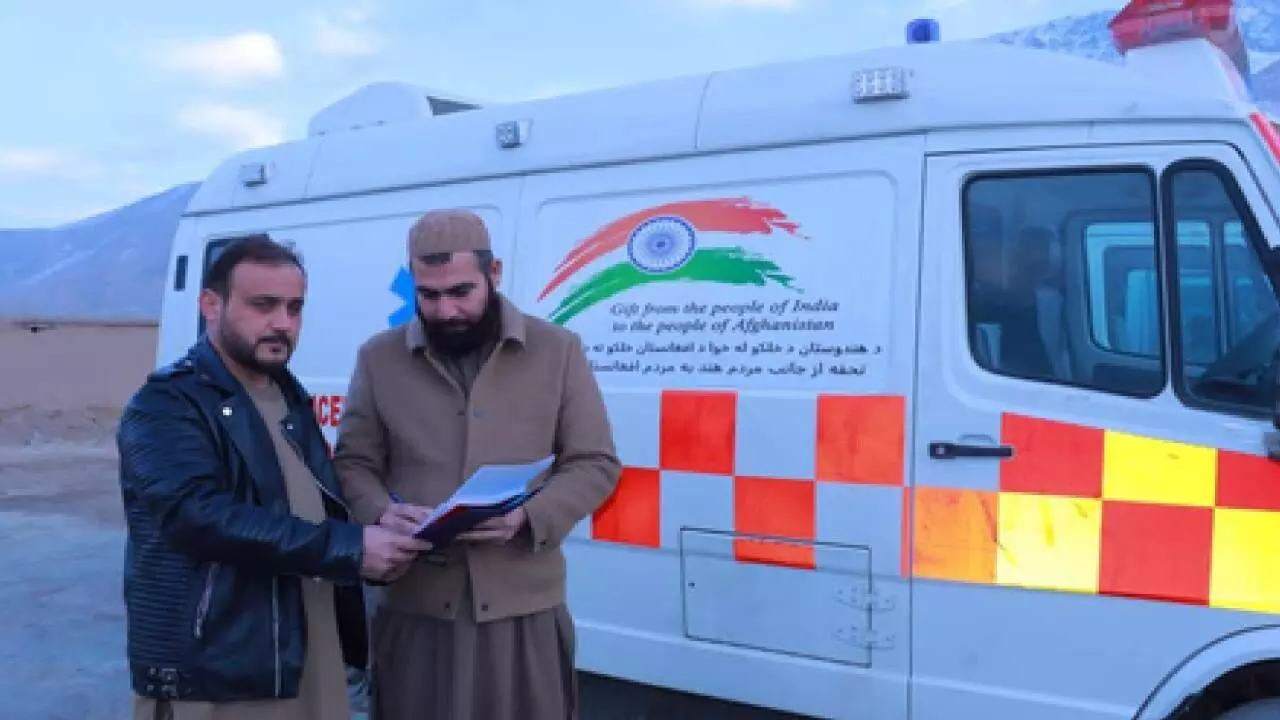 India donates six advanced ambulances to Afghanistan India donates six advanced ambulances to Afghanistan