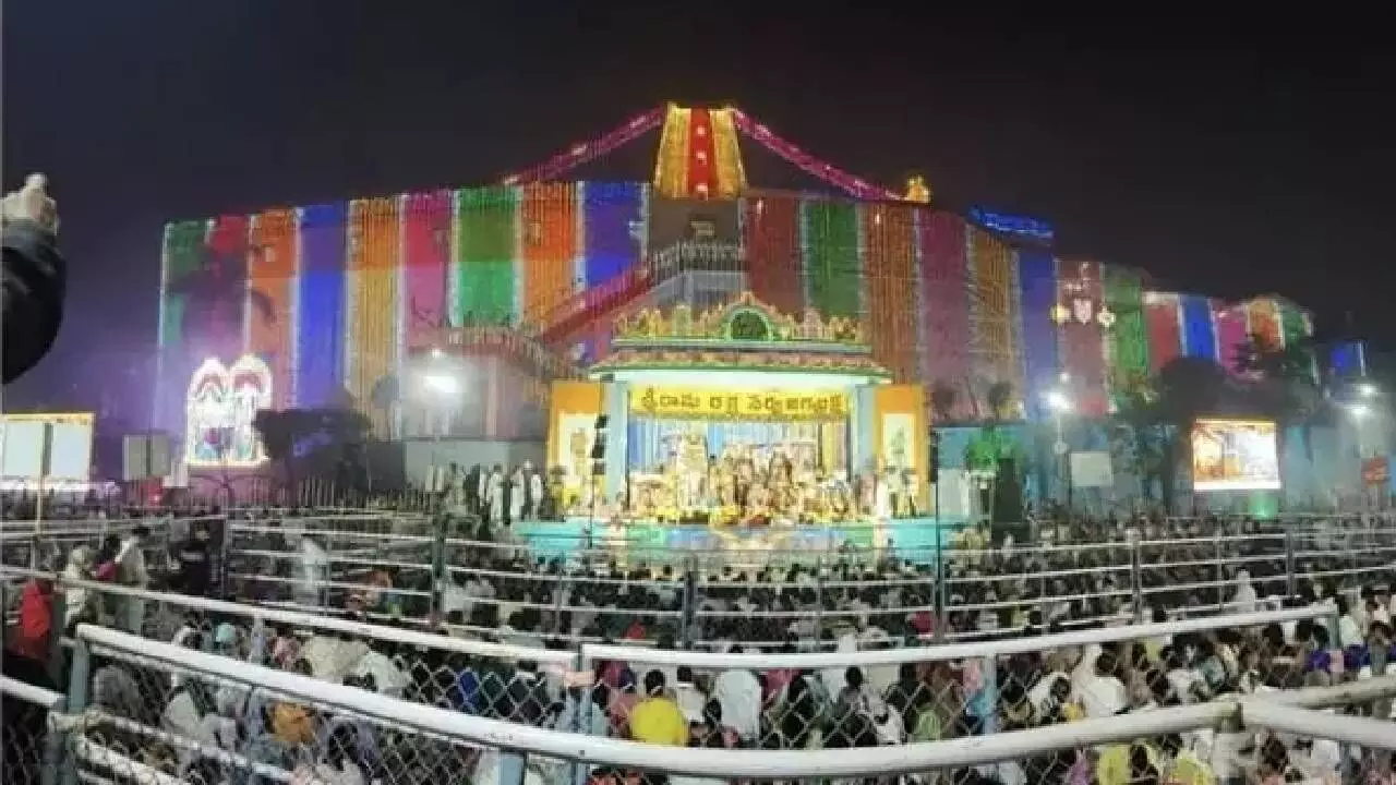 Devotees throng temples across Telugu states on Vaikuntha Ekadashi Devotees throng temples across Telugu states on Vaikuntha Ekadashi