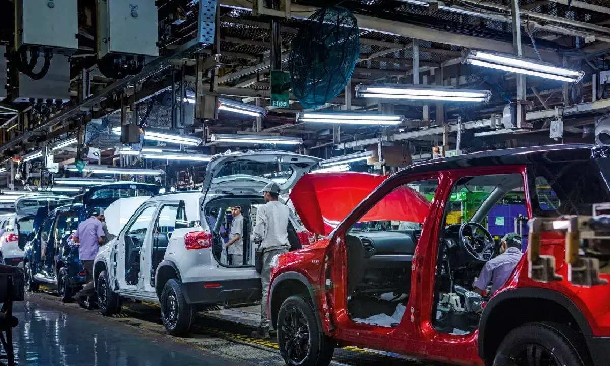 Maruti clocks record annual production of 22.55L units