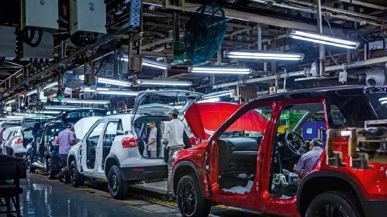 Maruti clocks record annual production of 22.55L units Maruti clocks record annual production of 22.55L units