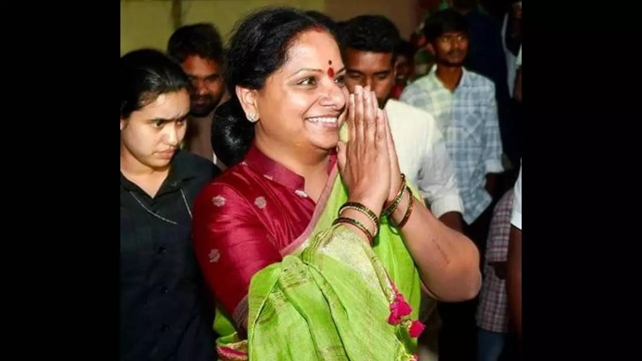 Kavitha reacts strongly to Revanths remark on KCR Kavitha reacts strongly to Revanths remark on KCR