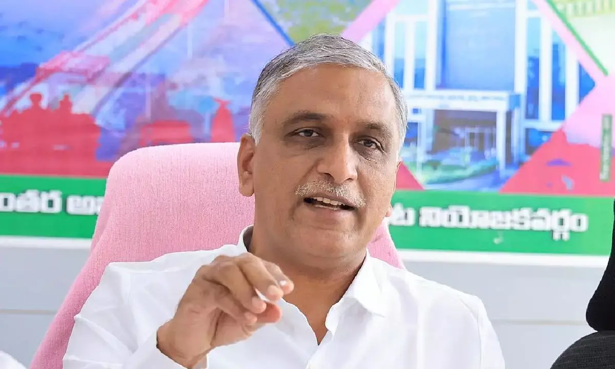 Cong committing historic betrayal of Telangana’s water rights: Harish Rao