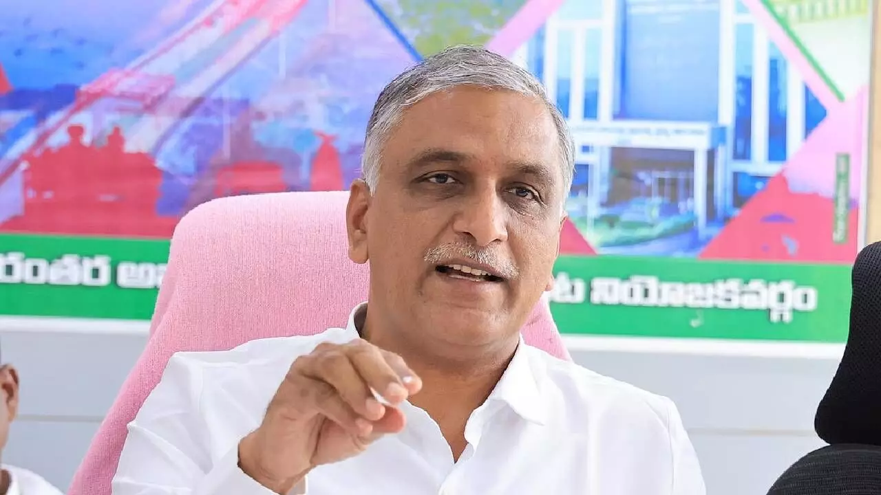 Cong committing historic betrayal of Telangana’s water rights: Harish Rao