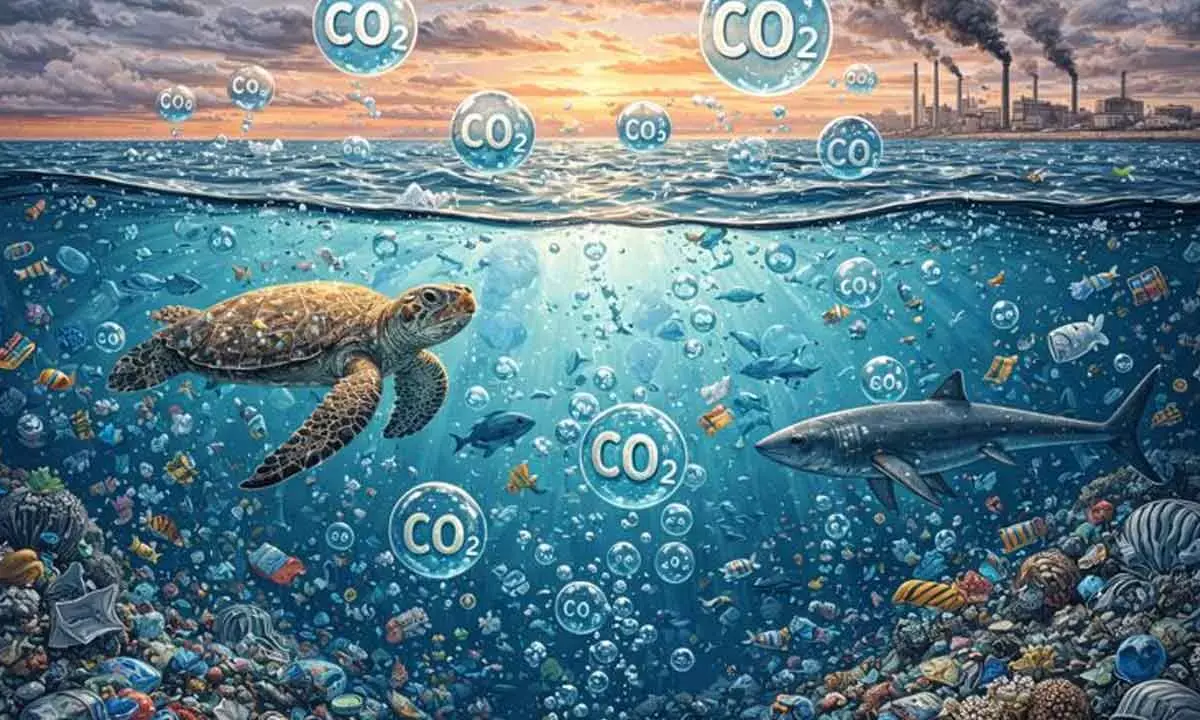 Oceans struggling to absorb CO2 amid microplastic pollution: Study