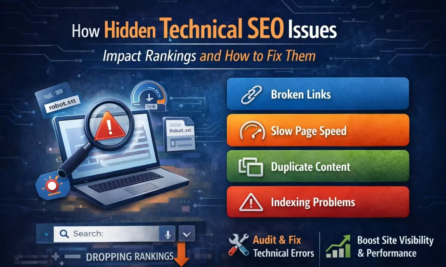 Common Technical SEO Issues That Hurt Rankings Without You Realizing