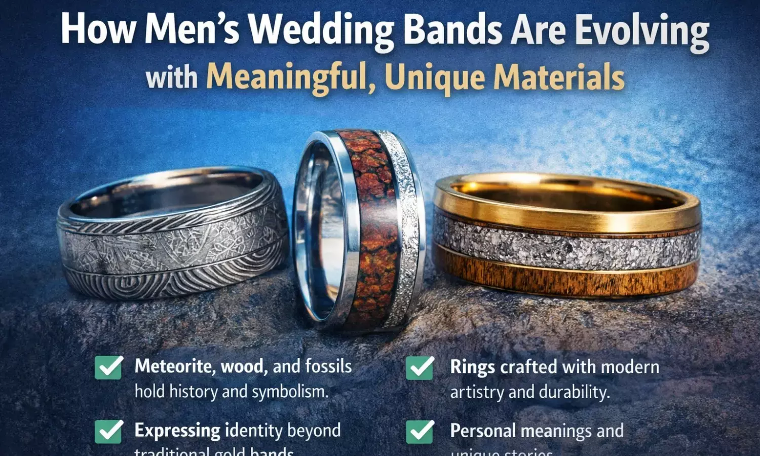 Redefining Tradition: The Rise of Unique Men’s Wedding Bands