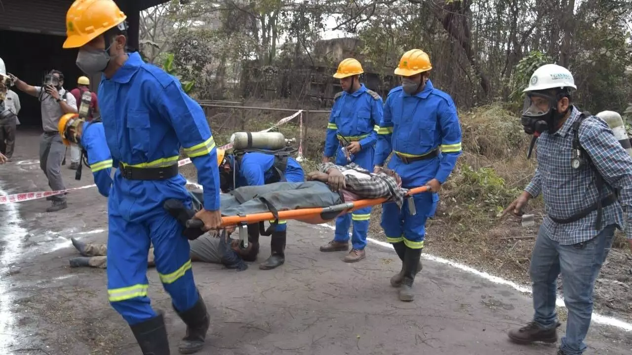 RINL conducts plant level mock drill RINL conducts plant level mock drill